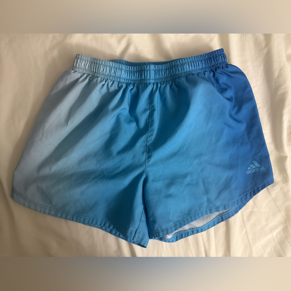 Kids Adidas Baby Blue Athletic Shorts